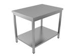 Werktafel | bodemschap | RVS | 140x70 cm, Nieuw in verpakking, RVS Meubilair