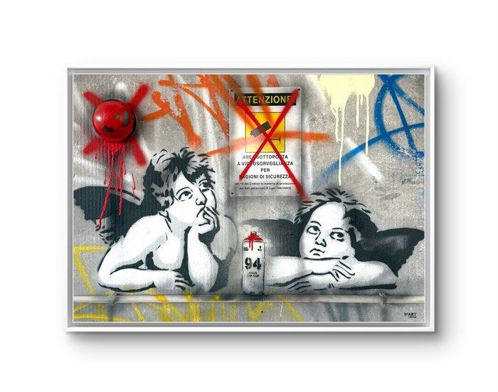 Mart Signed - it wasnt me, Antiek en Kunst, Kunst | Schilderijen | Modern