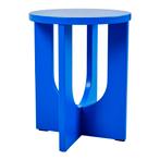 Bijzettafel Kysdajore rond 50x40 cm koningsblauw [en.casa], Verzenden, Nieuw