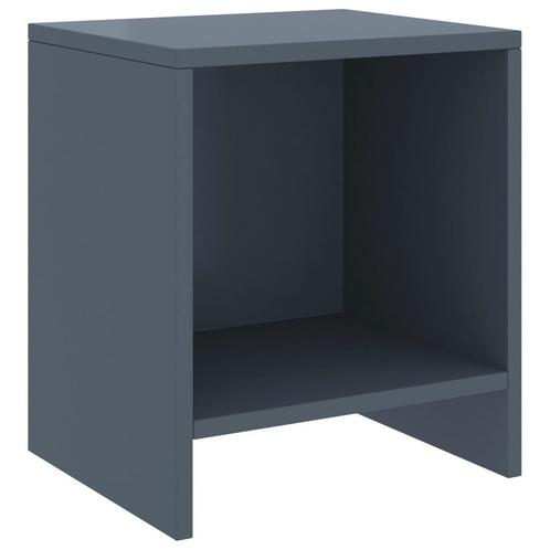 vidaXL Nachtkastje 35x30x40 cm massief grenenhout lichtgrijs, Huis en Inrichting, Slaapkamer | Nachtkastjes, Nieuw, Minder dan 45 cm