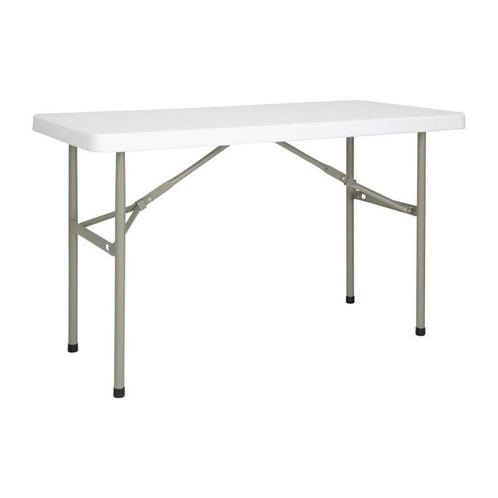 Bolero rechthoekige inklapbare tafel 122cm wit, Zakelijke goederen, Horeca | Meubilair en Inrichting, Verzenden