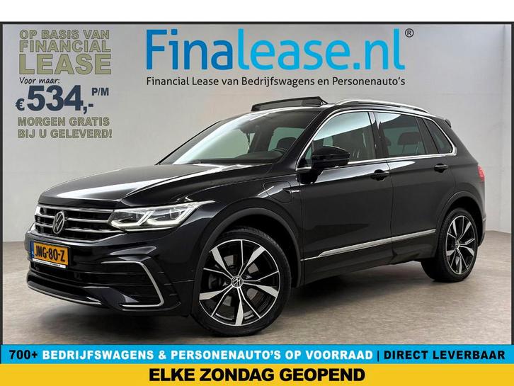 Volkswagen Tiguan 1.4 TSI eHybrid R-Line SOH 90% Pano Camera, Auto's, Volkswagen, Lease, Automaat, SUV of Terreinwagen, Hybride Elektrisch/Benzine