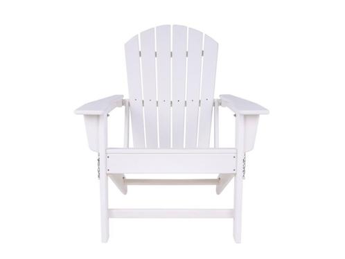 63 % korting op exclusieve witte kunststof adirondackchair, Tuin en Terras, Tuinstoelen, Nieuw, Inklapbaar, Kunststof, Ophalen of Verzenden