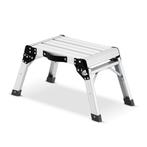 Keukentrapje - opvouwbaar - 47x30x34 cm - aluminium - zwart, Doe-het-zelf en Verbouw, Ladders en Trappen, Ophalen of Verzenden