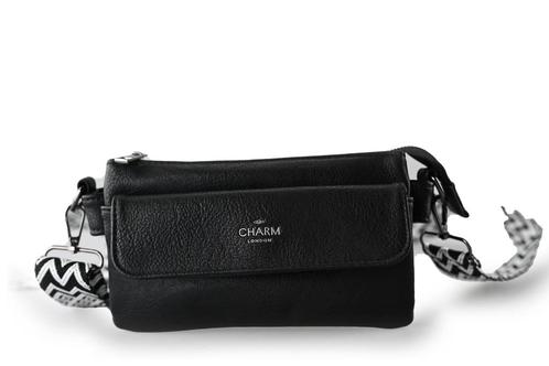 Charm London Tas Zwart | 10% extra korting, Sieraden, Tassen en Uiterlijk, Tassen | Damestassen, Zwart, Zo goed als nieuw, Verzenden