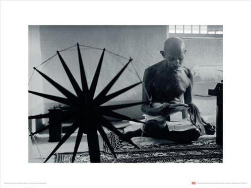 Kunstdruk Time Life Gandhi 30x40cm, Huis en Inrichting, Woonaccessoires | Schilderijen, Tekeningen en Foto's, Nieuw, Verzenden