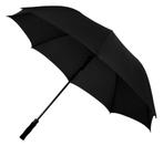 Premium Paraplu Zwart 8 Banen Soft Grip - 130 cm