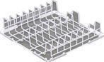 Bordenmand 50x50 cm voor 22 borden, Verzenden, Nieuw in verpakking