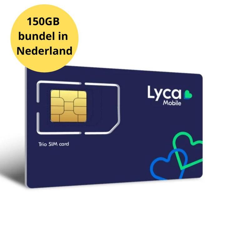 150GB XXL databundel Nederland met Lyca Mobile | Hotspot, Telecommunicatie, Prepaidkaarten en Simkaarten, Prepaidkaart, Nieuw