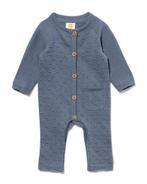 HEMA Newborn jumpsuit gebreid donkergrijs, Verzenden, Nieuw