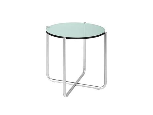 Gispen Today 415 bijzettafel chrome frame, Huis en Inrichting, Tafels | Bijzettafels, Nieuw, Glas, Rond, Ophalen of Verzenden