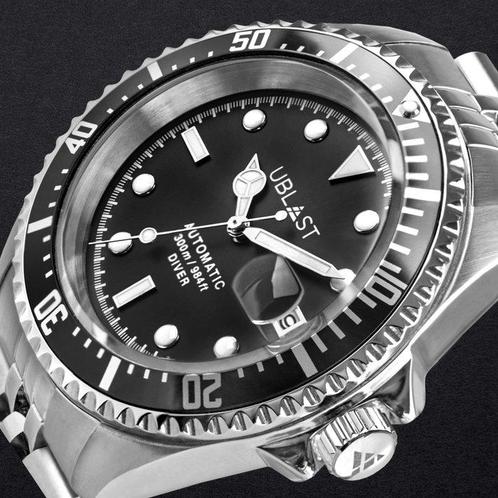 Ublast - Diver 30 ATM - UB3D4411BK - Jubilee Straps - Heren, Sieraden, Tassen en Uiterlijk, Horloges | Heren