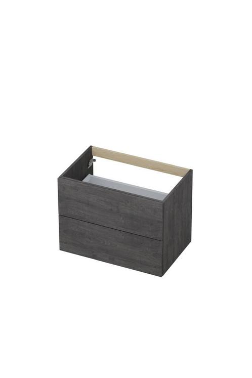 Onderkast INK 2 laden met grepen hout d, Doe-het-zelf en Verbouw, Sanitair, Bad, Nieuw, Ophalen of Verzenden