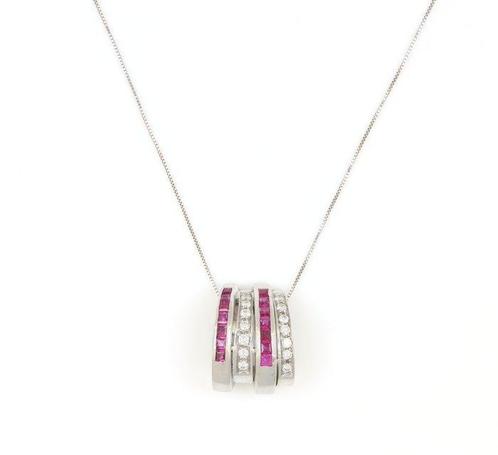 Zonder Minimumprijs - Halsketting - 18 karaat Witgoud -, Sieraden, Tassen en Uiterlijk, Kettingen