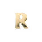 Gouden hanger van de letter R (unisex, Turks merk), Ophalen of Verzenden, Gebruikt, Goud, Overige merken