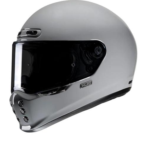 HJC V10 Grijs Integraalhelm, Motoren, Kleding | Motorhelmen, Integraalhelm, Heren, XS, Nieuw met kaartje, HJC, Verzenden