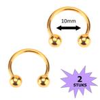 Fako Bijoux® - Circular Barbell Piercing - Hoefijzer - 10mm, Verzenden, Nieuw