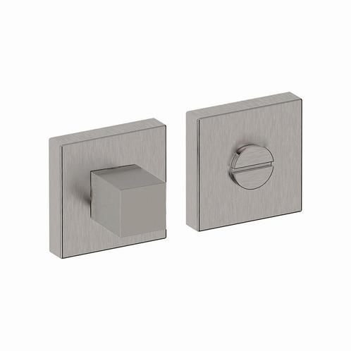 WC-garnituur Shuffle vierkant - RVS, Doe-het-zelf en Verbouw, Hang- en Sluitwerk, Nieuw, Verzenden