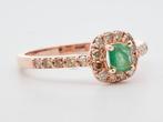Zonder Minimumprijs - Ring 14 kt. - 0.71ct. tw. Smaragd, Sieraden, Tassen en Uiterlijk, Ringen, Nieuw