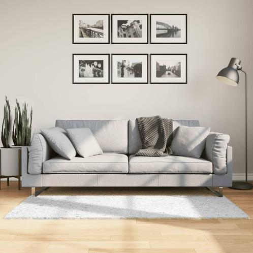 vidaXL Vloerkleed OVIEDO laagpolig 80x150 cm grijs, Huis en Inrichting, Stoffering | Tapijten en Kleden, Grijs, Nieuw, Verzenden