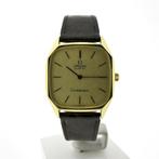 Omega Constellation; Vintage 18k. gouden heren horloge me..., Overige merken, Leer, Polshorloge, Ophalen of Verzenden