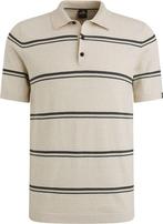 Vanguard Knitted Poloshirt Streep Beige maat XXL Heren, Kleding | Heren, Polo's, Verzenden, Beige, Nieuw, Overige maten