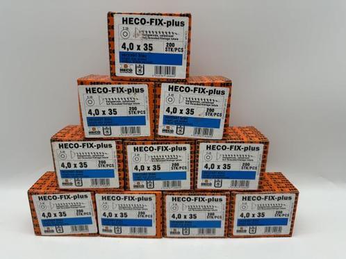 Veiling - Heco schroeven 2000 stuks 4,0x35mm (T15) verzinkt, Doe-het-zelf en Verbouw, IJzerwaren en Bevestigingsmiddelen