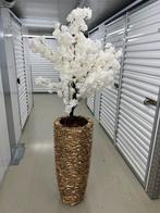 gouden schelpenvaas incl bloesem,schelpenvazen,schelpvazen, Antiek en Kunst, Antiek | Vazen