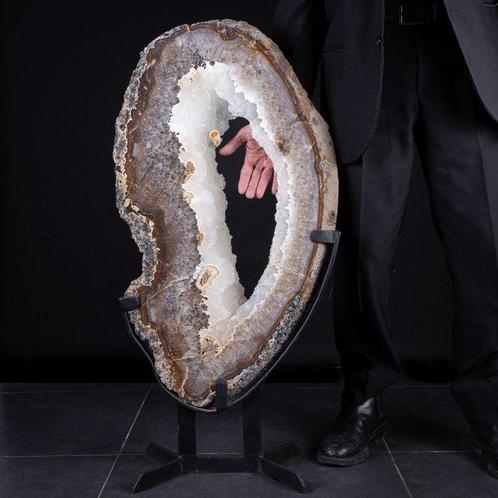 Grote mineralen in interieurontwerp. Grote Agaatschijf -, Verzamelen, Mineralen en Fossielen