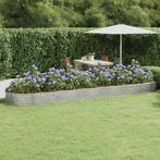vidaXL Plantenbak 523x140x36 cm gepoedercoat staal, Tuin en Terras, 100 cm of meer, Verzenden, Nieuw, Metaal