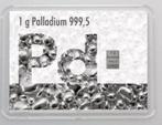 1 gram - Palladium - Valcambi - in een flip-blister, Postzegels en Munten, Edelmetalen en Baren