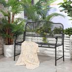 TRUUSK Tuinbank Metaal Weerbestendig 2-zits Tot 220 Kg Belas, Tuin en Terras, Verzenden, Nieuw
