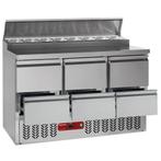 Koeltafel samengesteld uit :, Zakelijke goederen, Horeca | Keukenapparatuur, Verzenden, Nieuw in verpakking, Koelen en Vriezen