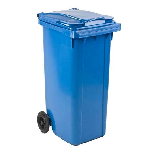 Afvalcontainer 140 liter blauw, Huis en Inrichting, Woonaccessoires | Prullenbakken, Nieuw, 40 liter of meer, Kunststof, 75 cm of meer