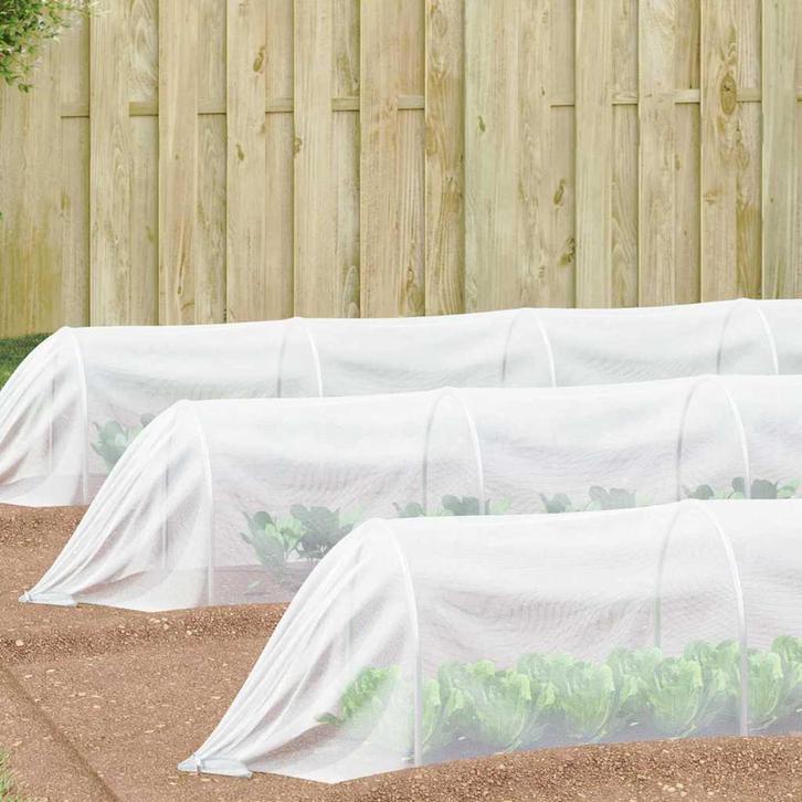 vidaXL Insecten Net Wit 2 x 10 m Polyetheen, Tuin en Terras, Aarde en Mest, Verzenden
