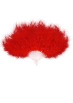 Veren waaier rood, Verzenden, Nieuw, Feestartikel
