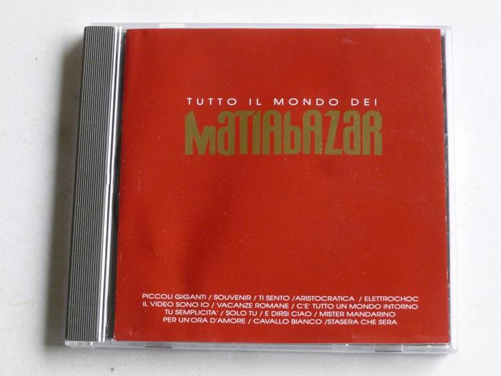 Matia Bazar - Tutto il mondo dei, Cd's en Dvd's, Cd's | Pop, Zo goed als nieuw, Verzenden
