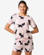 HEMA Takkie en Siepie damesshortama Pax jersey lichtroze, Verzenden