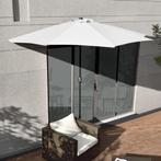 Parasol halfrond voor balkons of terrassen 300x150x230 wit, Nieuw, Verzenden
