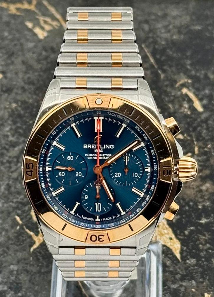 Breitling Chronomat B01 42mm - UB0134101C1U1 - New 2025, Sieraden, Tassen en Uiterlijk, Horloges | Heren, Goud, Nieuw, Goud, Breitling