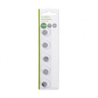 Knoopcel batterij CR1220 - Nedis - 5 stuks (Lithium, 3 V), Doe-het-zelf en Verbouw, Gereedschap | Machine-onderdelen en Toebehoren