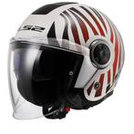 LS2 OF620 Classy Cool Wit Wijnbes Jethelm, Motoren, Jethelm, XXL, Nieuw met kaartje, Overige merken