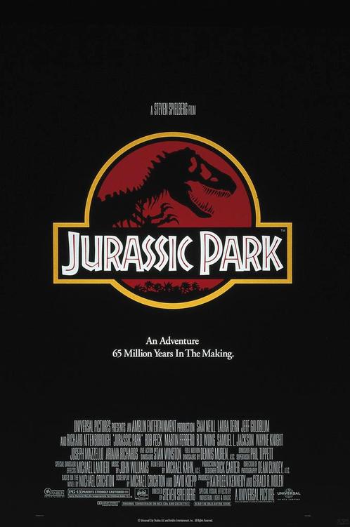 Poster Jurassic Park Movie poster 61x91,5cm, Verzamelen, Posters, Nieuw, A1 t/m A3, Verzenden