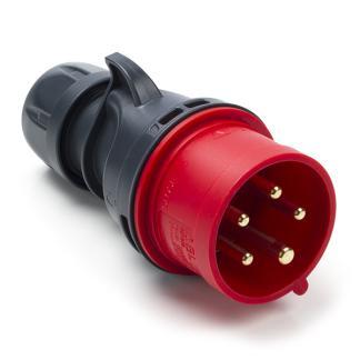 CEE stekker | Q-link (Vijfpolig, Met aarde, 16 A, Rood), Doe-het-zelf en Verbouw, Elektra en Kabels, Nieuw, Verzenden