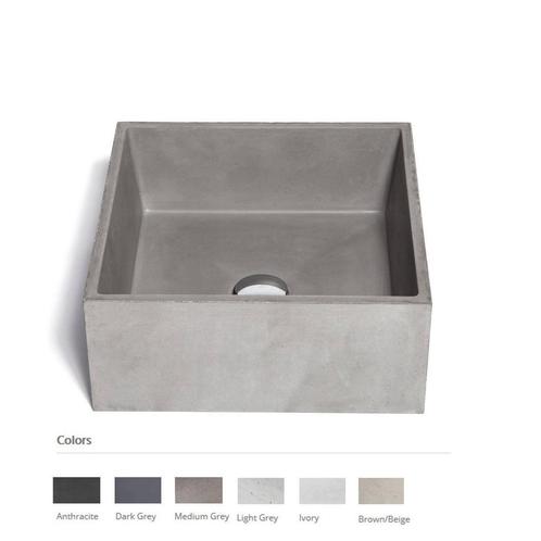 Opzet Wastafel Urbi et Orbi Immissio Beton 39x39x16 cm, Doe-het-zelf en Verbouw, Sanitair, Overige typen, Nieuw, Ophalen of Verzenden