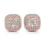 Oorbellen - 18 karaat Roségoud - 2.67ct. tw. Diamant, Sieraden, Tassen en Uiterlijk, Oorbellen, Nieuw