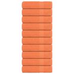 vidaXL Badhanddoeken 10 st 100x150 cm 360 g/m² 100% katoen, Verzenden, Nieuw, Oranje