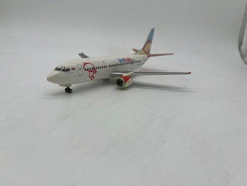 Herpa 1:200 - Modelvliegtuig - Boeing 737-300 Bmibaby G-ECAS, Antiek en Kunst, Antiek | Wandborden en Tegels
