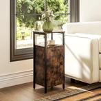 TRUUSK Industriële Bijzettafel - Verstelbaar Rek - Rustiek B, Verzenden, Nieuw