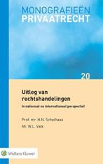 9789013169492 Monografieen - Uitleg van rechtshandelingen, Verzenden, Nieuw, H.N. Schelhaas